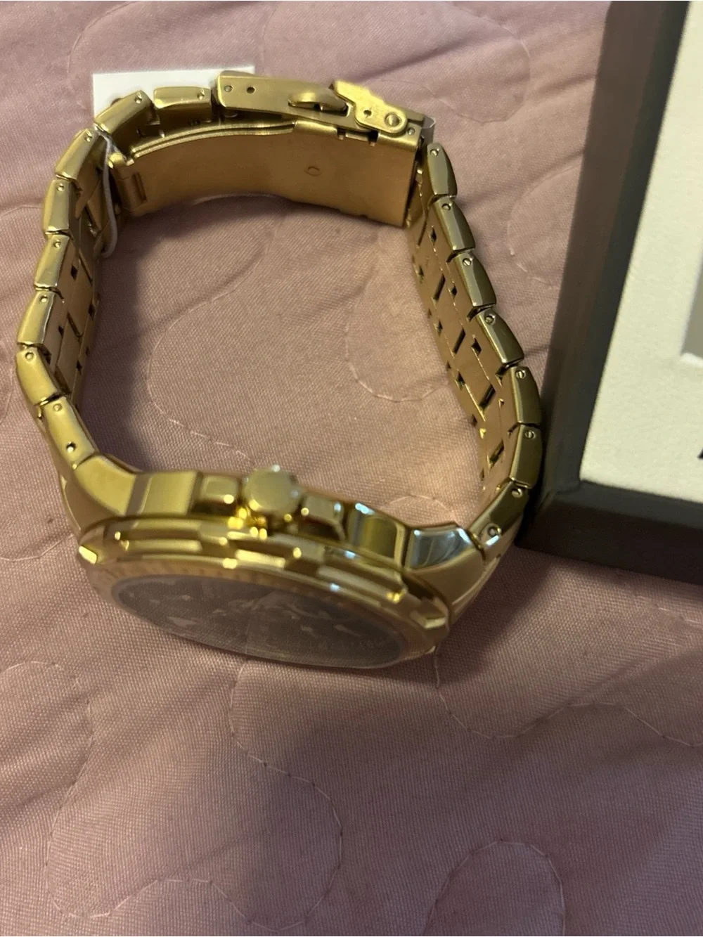 Armitron Gold and Black Men's Chronograph Bracelet Watch